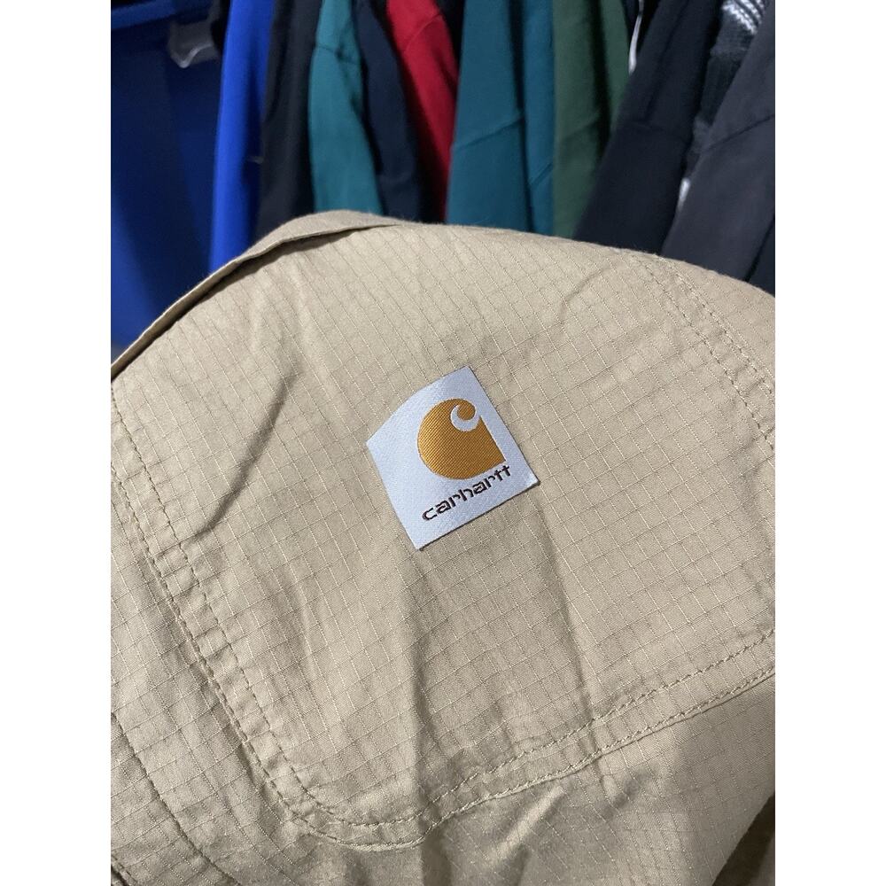 Size Medium-Carhartt Men Force® Mandan tan Shirt - Picture 4 of 4